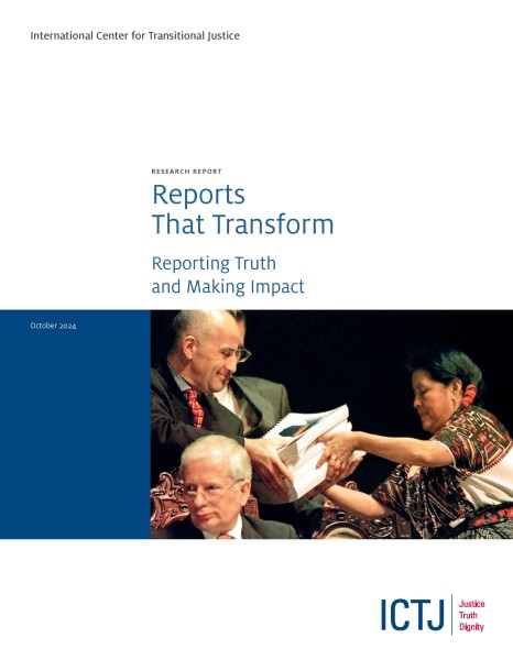 Cover of report Reports That Transform: Reporting Truth and Making Impact