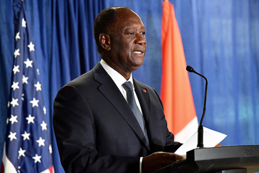 man stands at a podium