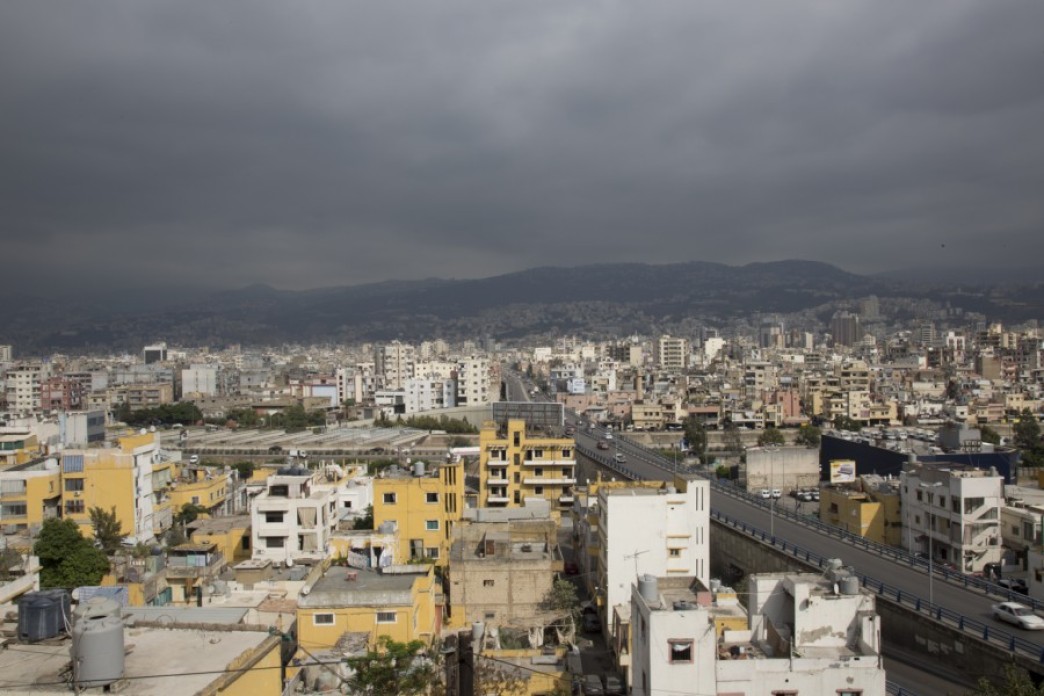 An aerial view of Beirut.