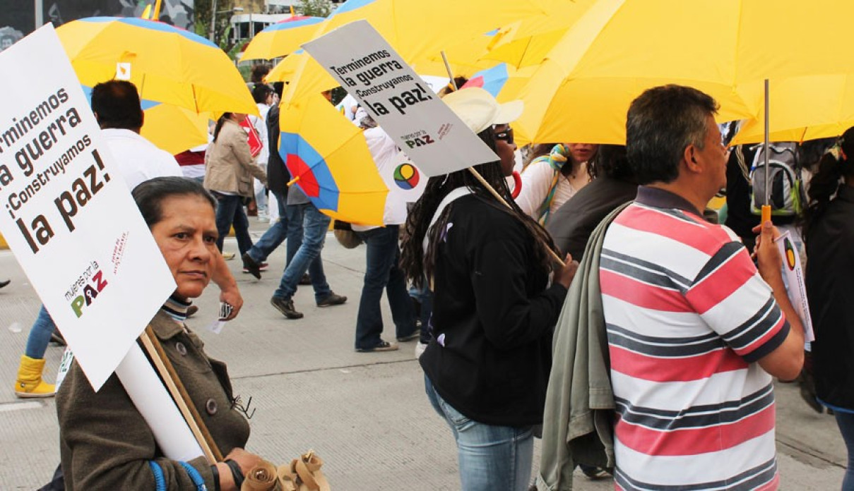 People at a march.