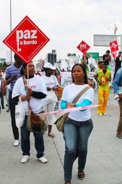 People at a march.