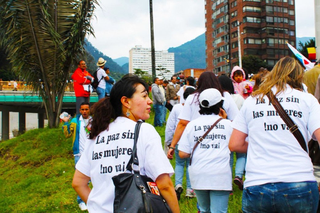 Women at a march.