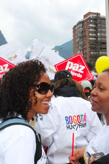 Women at a march.
